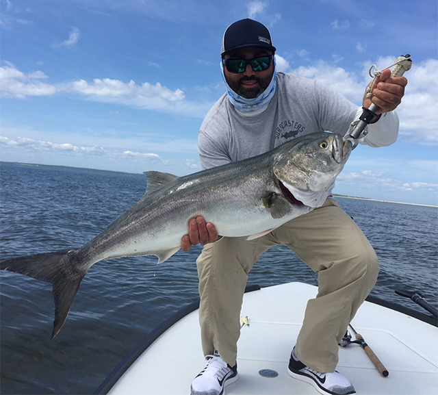 Bluefish off Montauk, NY - Gulf Coast Fly Fishing School