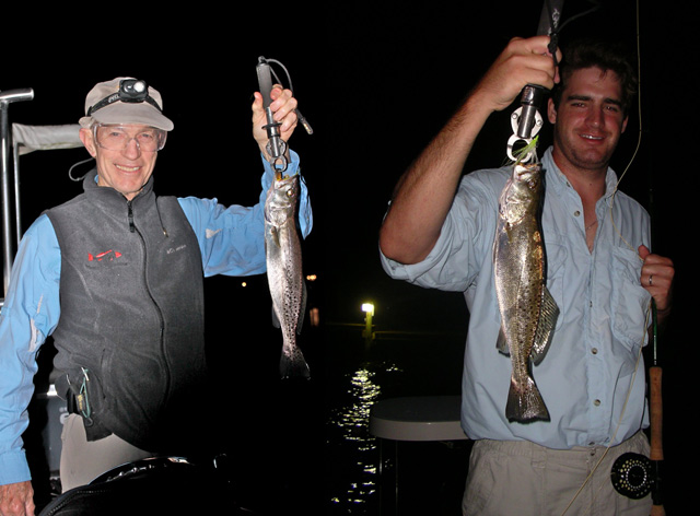 Fishing for Specks Under the Lights